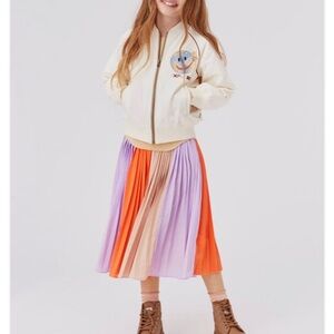 Colorful Pleated Skirt by Molo. Euro 158 US 14 NWT